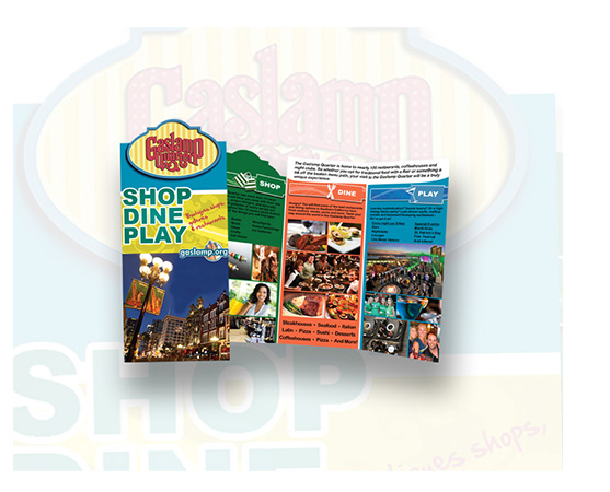 Brochure for Gaslamp Quarter in San Diego